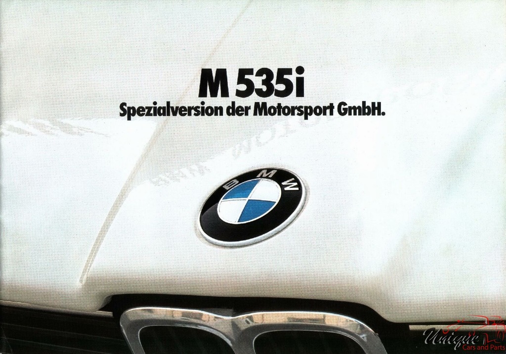 1980 BMW 535 Brochure